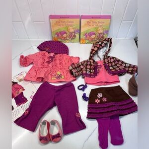 American Girl Bitty Baby Twin School Time Outfit Set 2006 Retired Set Excellent